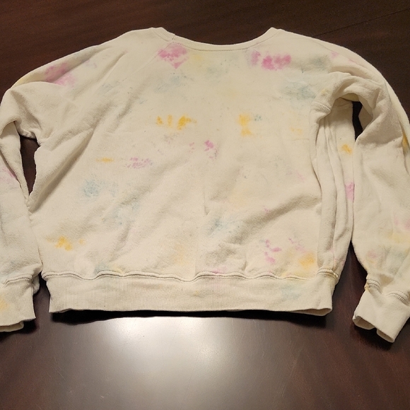 The GREAT. Shrunken Confetti Tie-Dye Cotton Sweatshirt - Picture 4 of 4